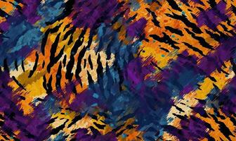 Animal skins seamless pattern. Animalistic abstract wallpaper. For fabric design. Created with generative AI tools photo