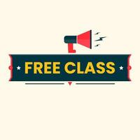 free class button vector