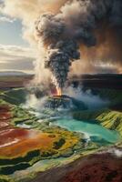 renewable resources using geothermal energy to create clean power photo