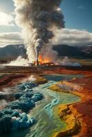 renewable resources using geothermal energy to create clean power photo