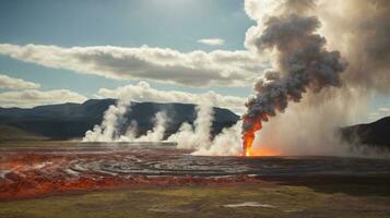renewable resources using geothermal energy to create clean power photo