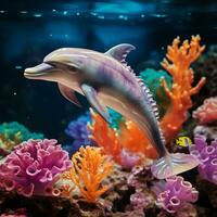 Amazing Underwater world scenery photo