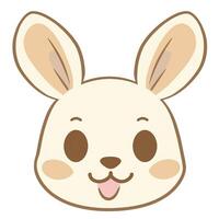 smiling bunny head illustration photo