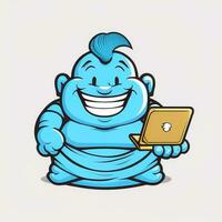 digital genie character kind smiling photo