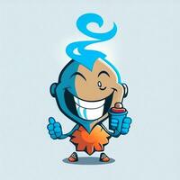 digital genie character kind smiling photo