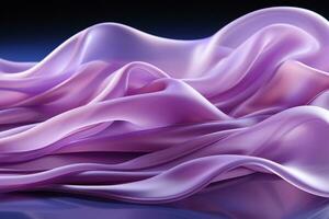 flow purple satin, clear white background photo