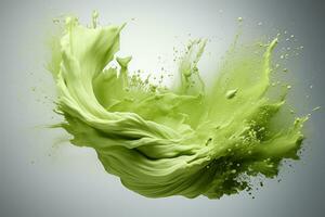 Flow matcha color for background photo