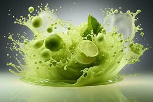 Flow matcha color for background photo