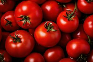 red fresh tomatoes generative AI photo