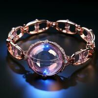 a diamond ring on dark background generative AI photo