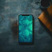 a mobile display showing the camera color quality generative AI photo