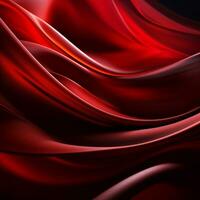 beautiful abstract 3d red wallpaper generative AI photo