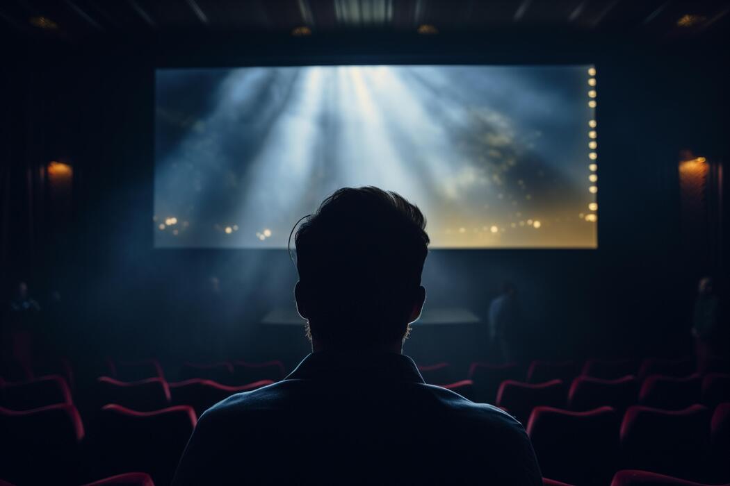Man Watching Movie Stock Photos, Images and Backgrounds for Free Download
