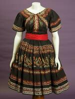 Romanian cloth showcasing generative AI photo