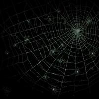 cobwebs on black background generative AI photo