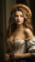 young glamorous woman photo generative AI