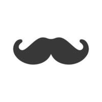 Bigote icono diseño vector modelo