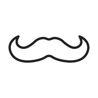 Bigote icono diseño vector modelo