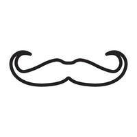 mustache icon design vector template