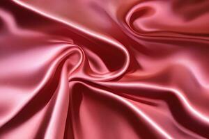 Silk Satin Fabric Background, AI Generative photo