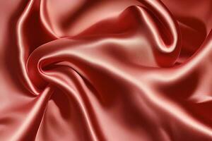 Silk Satin Fabric Background, AI Generative photo