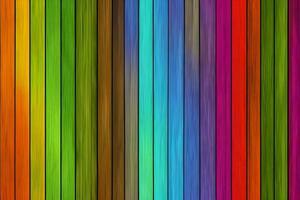 Colorful Wood Background, Rainbow Wood Background, Wood Background, AI Generative photo