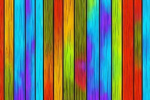 Colorful Wood Background, Rainbow Wood Background, Wood Background, AI Generative photo