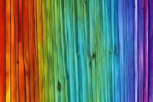 Colorful Wood Background, Rainbow Wood Background, Wood Background, AI Generative photo