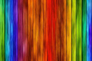 Colorful Wood Background, Rainbow Wood Background, Wood Background, AI Generative photo