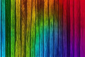 Colorful Wood Background, Rainbow Wood Background, Wood Background, AI Generative photo