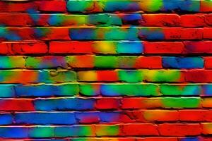 Brick Wall Background, Wall Background, Brick Background, AI Generative photo