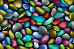 Beautiful Shining Stone Wallpaper, Pebbles Background, Shining Pebbles Background, Colorful Stone Background, AI Generative photo