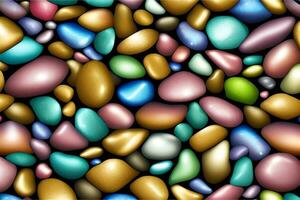 Beautiful Shining Stone Wallpaper, Pebbles Background, Shining Pebbles Background, Colorful Stone Background, AI Generative photo