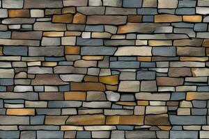 Stone Wall Background, Stone Brick Wall Background, Wall Background, Stone Background, AI Generative photo