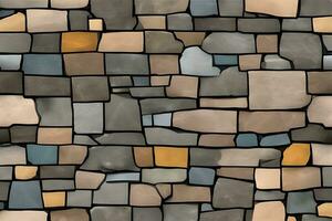 Stone Wall Background, Stone Brick Wall Background, Wall Background, Stone Background, AI Generative photo