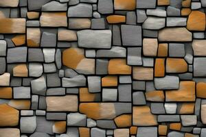 Stone Wall Background, Stone Brick Wall Background, Wall Background, Stone Background, AI Generative photo