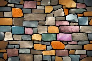 Stone Wall Background, Stone Brick Wall Background, Wall Background, Stone Background, AI Generative photo