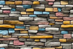 Stone Wall Background, Stone Brick Wall Background, Wall Background, Stone Background, AI Generative photo