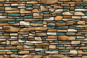 Stone Wall Background, Stone Brick Wall Background, Wall Background, Stone Background, AI Generative photo