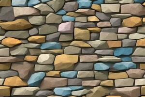 Stone Wall Background, Stone Brick Wall Background, Wall Background, Stone Background, AI Generative photo