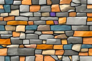 Stone Wall Background, Stone Brick Wall Background, Wall Background, Stone Background, AI Generative photo