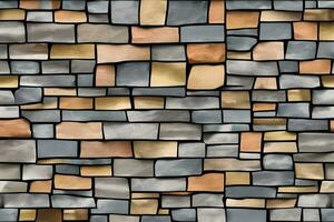 Stone Wall Background, Stone Brick Wall Background, Wall Background, Stone Background, AI Generative photo