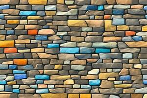 Stone Wall Background, Stone Brick Wall Background, Wall Background, Stone Background, AI Generative photo