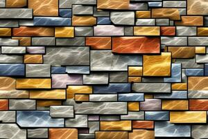 Stone Wall Background, Stone Brick Wall Background, Wall Background, Stone Background, AI Generative photo