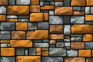 Stone Wall Background, Stone Brick Wall Background, Wall Background, Stone Background, AI Generative photo