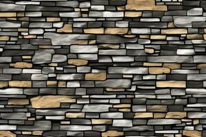 Stone Wall Background, Stone Brick Wall Background, Wall Background, Stone Background, AI Generative photo