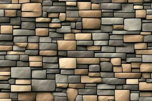 Stone Wall Background, Stone Brick Wall Background, Wall Background, Stone Background, AI Generative photo