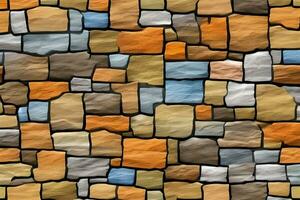 Stone Wall Background, Stone Brick Wall Background, Wall Background, Stone Background, AI Generative photo