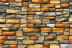 Stone Wall Background, Stone Brick Wall Background, Wall Background, Stone Background, AI Generative photo