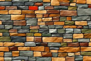 Stone Wall Background, Stone Brick Wall Background, Wall Background, Stone Background, AI Generative photo